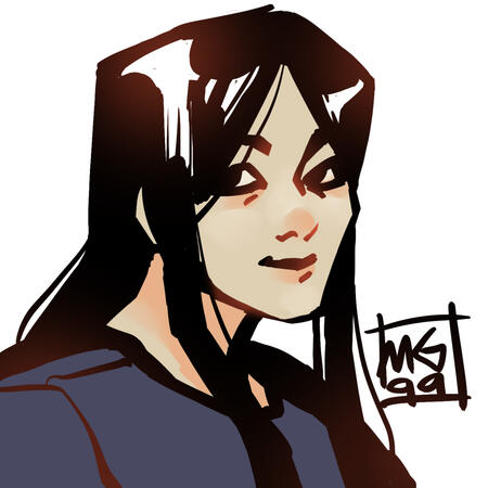 Colored sketch: $10